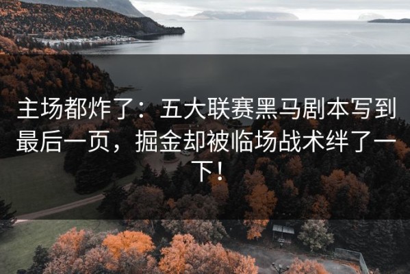 主场都炸了：五大联赛黑马剧本写到最后一页，掘金却被临场战术绊了一下！